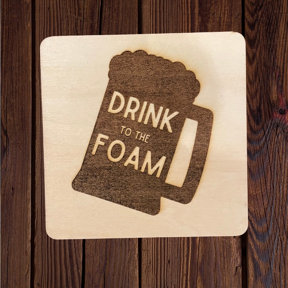 Handmade Drink to the Foam Coasters - Picture 1 of 1